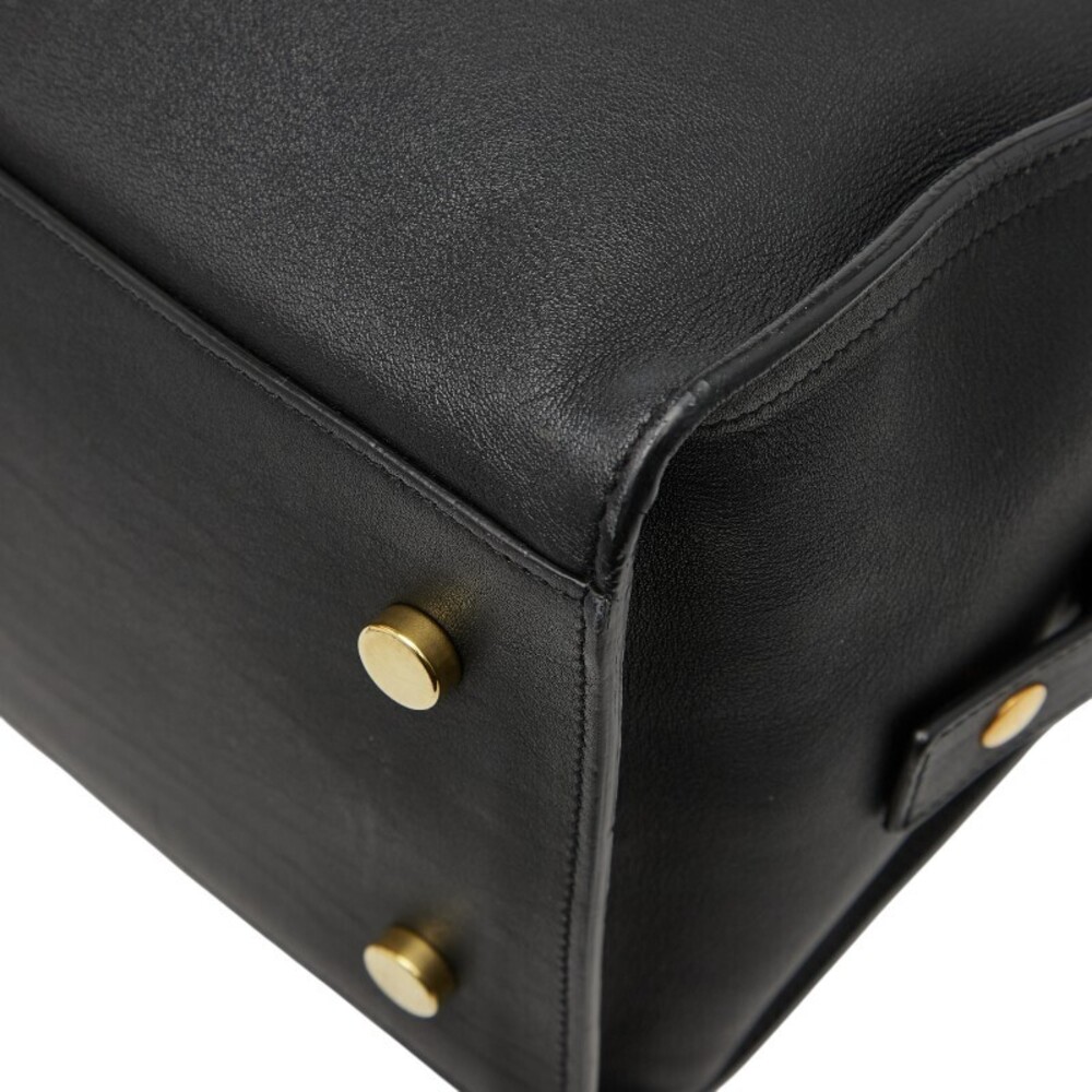 Saint Laurent Cabas Handbag Shoulder Bag Black Leather - Picture 5 of 9